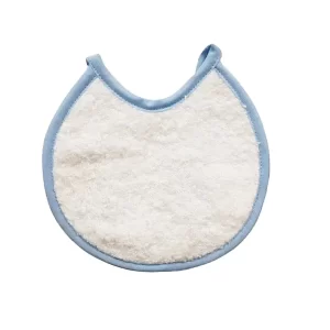 Babete Socunha de bebé redondo branco com vivo