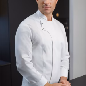 Jaleca de cozinha Socunha "Rimini" com cruzamento de design diferenciado, em tecido Sorona®